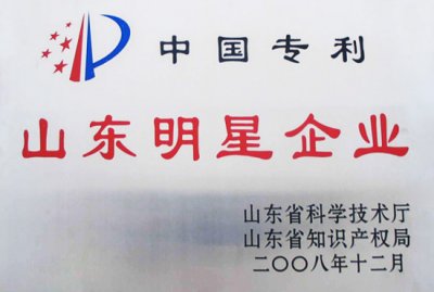 Chinese patent Shandong Star Enterprise